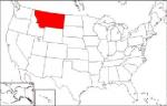 La cartina degli Usa evidenzia il Montana