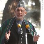 Il presidente afghano Hamid Karzai