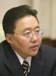 Il presidente della Mongolia, Tsakhiagiin Elbegdorj