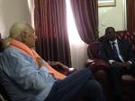 Pannella con il ministro Amadou Marou