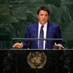 Matteo Renzi all'Assemblea Generale Onu Matteo Renzi all'Assemblea Generale Onu