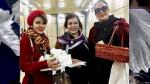 Monireh Arabshahi (C), sua figlia Yasamin Ariany (S) e Mojgan Keshavarz (D) Monireh Arabshahi (C), sua figlia Yasamin Ariany (S) e Mojgan Keshavarz (D)