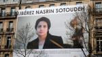 IRAN - Nasrin Sotoudeh sulla sede del Consiglio Nazionale Forense a Parigi IRAN - Nasrin Sotoudeh sulla sede del Consiglio Nazionale Forense a Parigi