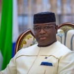 Il presidente della Sierra Leone, Julius Maada Bio Il presidente della Sierra Leone, Julius Maada Bio