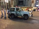 Un veicolo della polizia saudita