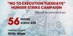 IRAN - 107weekly-hunger-strike