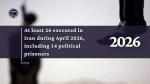 IRAN - Executions in April 2026 (Hengaw) IRAN - Executions in April 2026 (Hengaw)